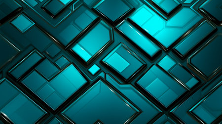Abstract geometric background. illustration of futuristic scifi.の素材