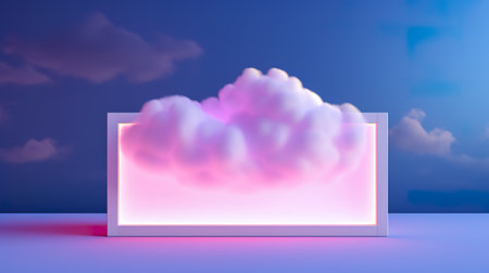 Cloud background. Pastel cloud pink,blue color. minimal product display backgroundの素材