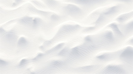 White wavy background. Digital illustration. 3d rendering - illustrationの素材