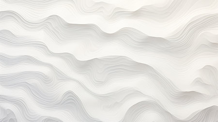 White abstract background with wavy lines. illustration for your design.の素材