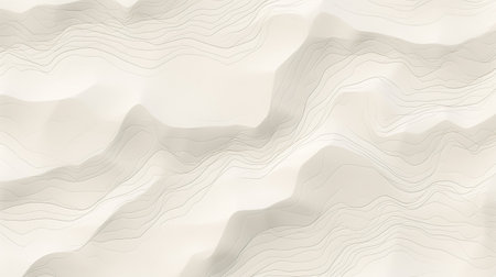 Abstract wavy background with smooth lines in white colors. illustrationの素材