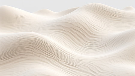 Abstract background. 3d rendering 3d illustration. White waves.の素材