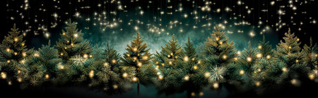 abstract of christmas tree background. Christmas Tree in snow. holiday decorationsの素材