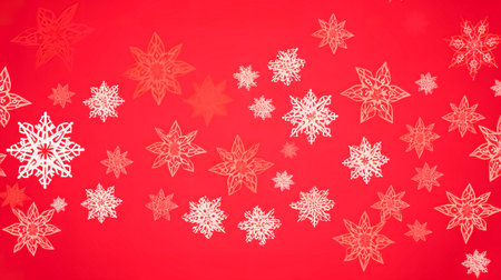 Snow background. Christmas snowy winter design. White falling snowflakes, abstract landscape. Cold weather effect. Magic nature fantasy snowfall texture decoration.の素材