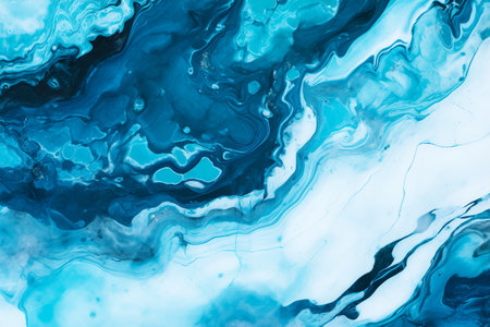 Swirls of blue marble. Liquid marble texture. Fluid art. abstract waves skin wall luxurious art ideasの素材