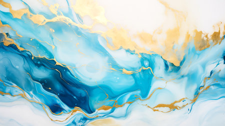 Swirls of blue marble. Liquid marble texture. Fluid art. abstract waves skin wall luxurious art ideasの素材