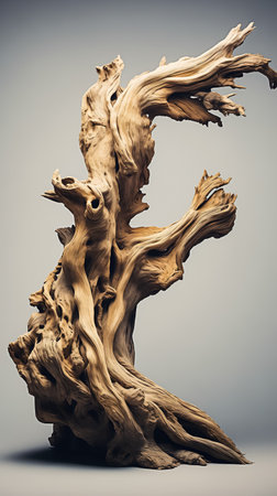 Dry tree twigs or Dead tree. Minimal background for summer conceptの素材