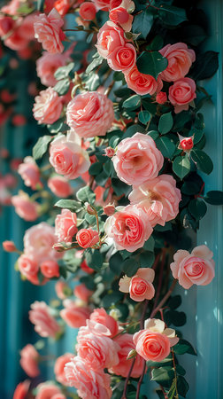 Natural roses background. flower background. Bouquet of fresh roses. Romance love valentine day decoration bouquet bloomの素材