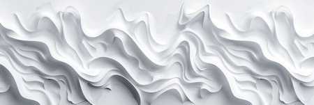 Abstract white and light gray wave modern soft luxury texture with smooth and cleanの素材