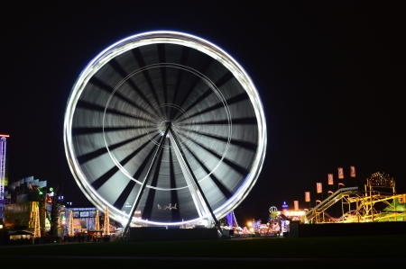 Winter Wonderland Hyde Park Nightの写真素材