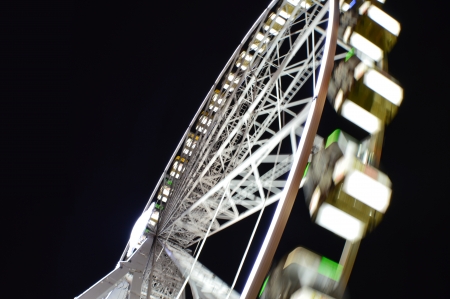 Winter Wonderland Hyde Park Nightの写真素材