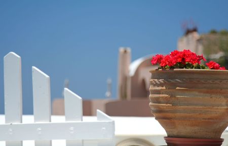 Outdoor at Santorini Island, Greeceの写真素材