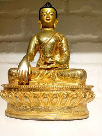 The holy statue of compassionate Shakyamuni Buddhaの写真素材