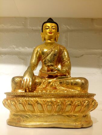 The holy statue of compassionate Shakyamuni Buddhaの写真素材