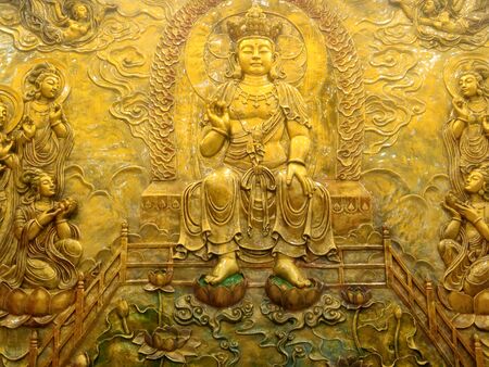 In Buddhist tradition, before Shakyamuni Buddha is being descend to earth, he was a Bodhisattva resides in the Tushita heaven.のeditorial素材