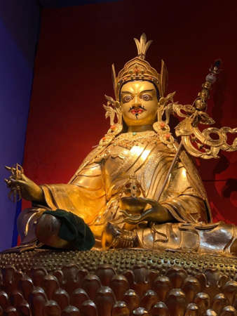 Guru Rinpoche, he is venerated as a "2nd Buddha" by adherents of Tibetan Buddhism in Tibet. Legend has it, he was incarnated as an 8 years old child in the lake near the Pakistan at the present day.のeditorial素材