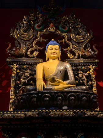 Shakyamuni Buddha was a teacher, philosopher & spiritual leader who is the founder of Buddhism. He lived and taught in the region around the border of modern-day Nepal and India between the 6th/4th BCのeditorial素材