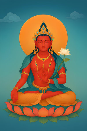 Samantabhadra Bodhisattva, meaning "Universal Worthy" or "All Good," is a prominent figure in Mahayana Buddhismの素材