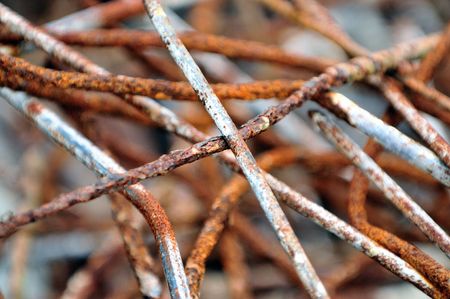 rusted metalの写真素材