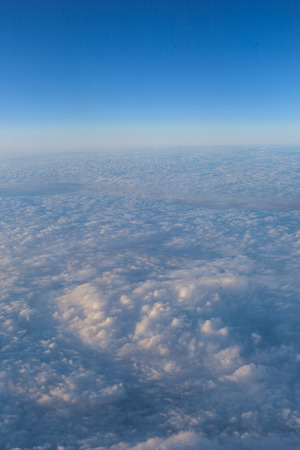 Sky above the cloudsの写真素材