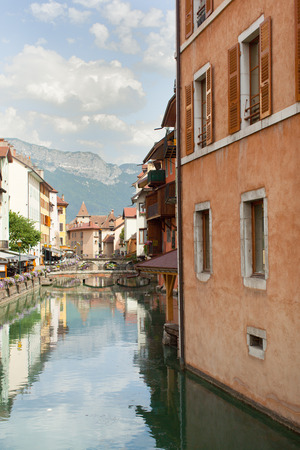 Annecy canalの写真素材