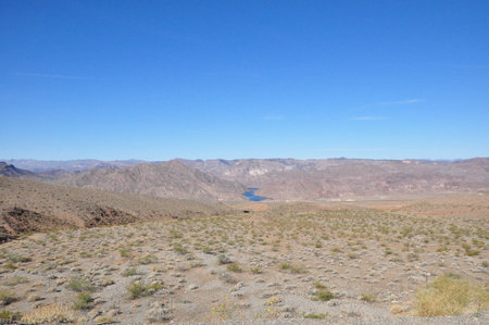 Scenic landscape desert in Las Vegasの写真素材