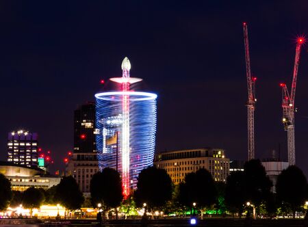 London by night in summer