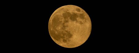 Fullmoon in the skyの写真素材