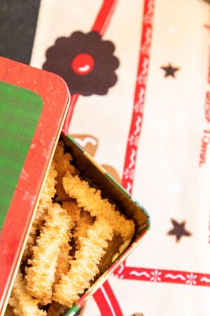 Christmas cookies in Alsaceの写真素材