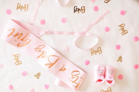 Gender reveal party - It's a Girl !の写真素材