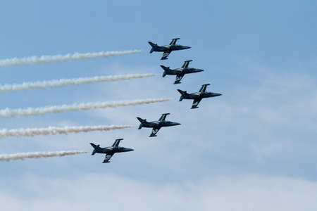 Air meeting of the fertÃ© alais in Franceのeditorial素材
