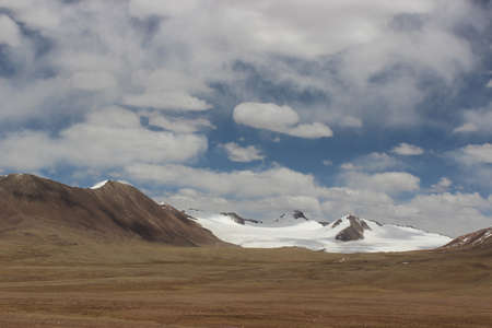 Snow mountain sceneryの写真素材