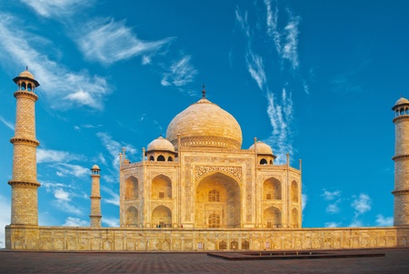 Taj Mahal in India の写真素材