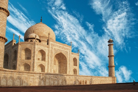 Taj Mahal in India の写真素材