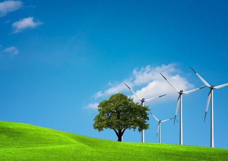 Wind farmの写真素材