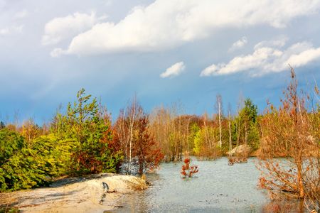 Beautiful lakeの写真素材