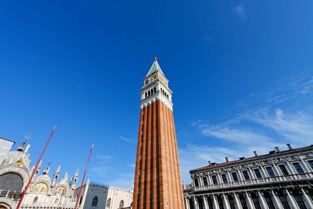 Bell tower, piazza san marco, Veniceの写真素材