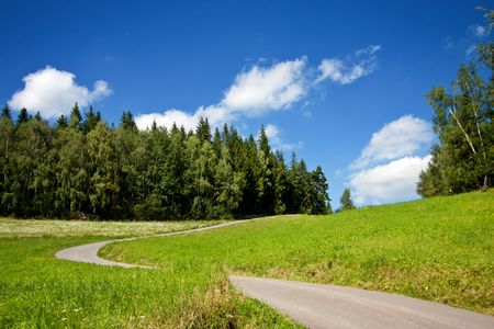 Mountain roadの写真素材