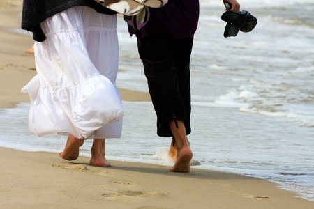 Couple on the beachの写真素材