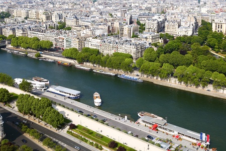 Paris, panorama from the Eiffel towerの写真素材