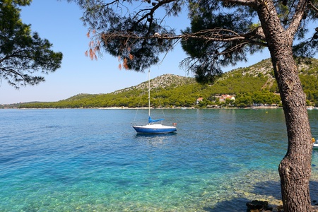 Boat Harbor,Adriatic,Croatiaの写真素材