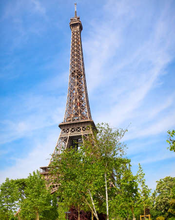 Eiffel Tower in Springの写真素材
