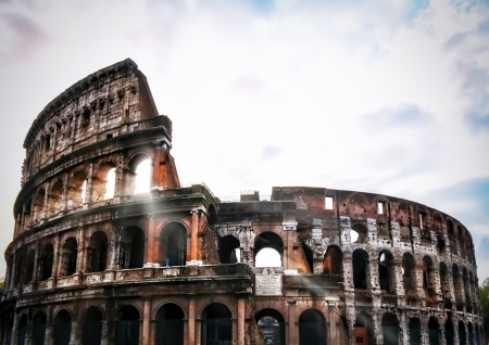 Colosseum Flavian Amphitheatreの写真素材