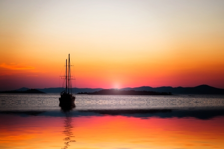 Sunny bayの写真素材