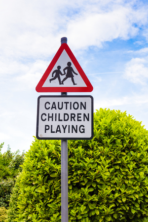 Children playing signの写真素材