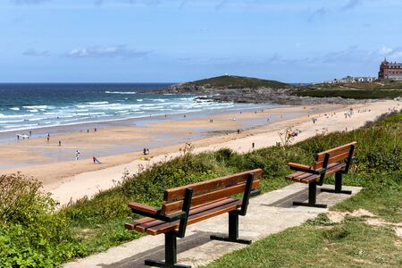Newquay Beach in Cornwall UK