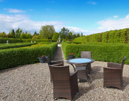 Garden table and chairs a place for relaxation