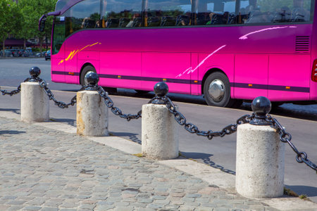 Tourist bus transport in Paris France