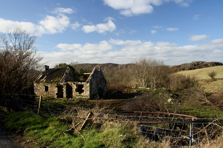 Abandoned Croft,Irelandの写真素材