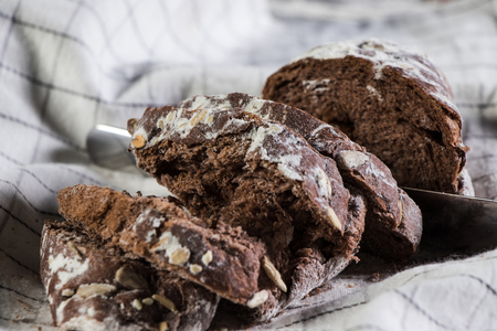 Bread on the tableの写真素材